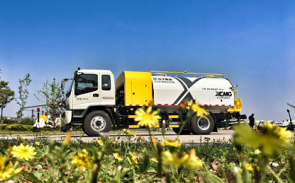 币游高压洗濯车在江苏徐州作业