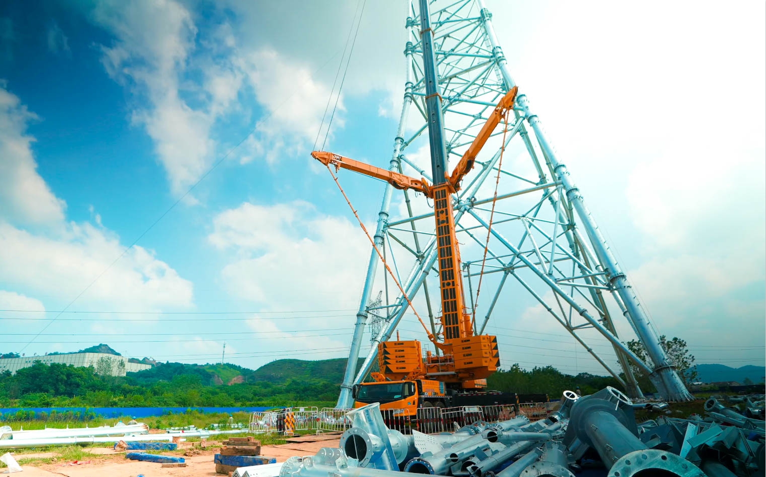 币游“百变金刚”XCA600L8助力湖北送变电工程项目