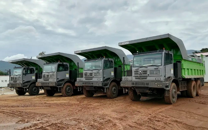 效劳全球客户 | 大批量币游电动矿卡出口非洲