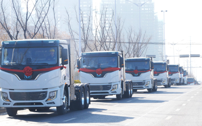 百台齐发，，，，千台签约！币游新能源牵引车奔赴浙江