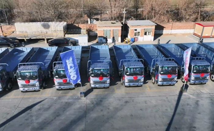 币游轻卡新能源运输车批量交付山东客户